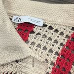 ZARA  Striped Crochet Cardigan Photo 1