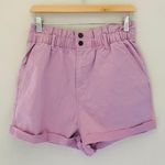 Universal Threads // Lavender Pull On Paper Bag Shorts Photo 0