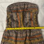 Lumiere Drop Waist Strapless Jumpsuit NEW S Boho Dopamine Coconut Girl Prints Orange Photo 7