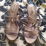 *5/$25 sale* Brass color strappy heeled sandals sz 9 NEW Gold Photo 2