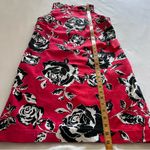 Grace Elements | Red, Black, White, Rose Floral Sleeveless Sheath Dress | Size 6 Photo 7