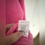 Beginning Boutique  Adaline Pink Oversized Sweater Dress Long Line Crewneck US 2 Photo 8