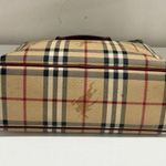 Burberry  Haymarket Check Plaid Coated Canvas Tote Bag Beige Multi Photo 5