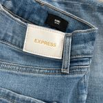 EXPRESS  High Waisted Ripped Skinny Jeans Frayed Hem Light Wash‎ Size 22 Photo 6