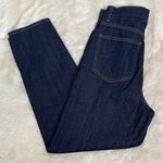 Uniqlo  Peg Top High Rise Relaxed Tapered Fit Dark Washed Jeans Womens‎ Size 25 Photo 2