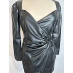 ZARA  Black Pleather Dress Size Small Photo 2
