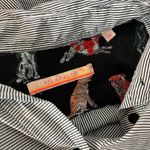 VILAGALLO Miller Striped Button Down Blouse Size M Photo 5