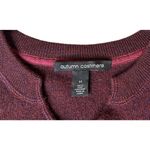 autumn cashmere Split Neck Lightweight Sweater Plum Size Medium 100% Cashmere Photo 2