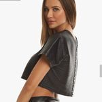 Koral NWT Womens Terrain Black Shiny Netz Boxy Crop Top Activewear Gym sz S Photo 95