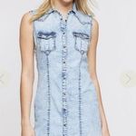 MIA NWT, Ryan Michael Cotton-Blend Denim Shirt Dress, Sz M Photo 0