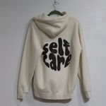 Cln&Drty Cream Self Care Graphic Hoodie Sz M Black Size M Photo 7