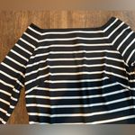 Ralph Lauren  Black and White Stripe Dress with Boat Neck  - Size 6 Photo 2