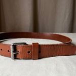 J.Crew  Women's Tan Leather Belt 1.25" Classic Brown Minimalist Size 30 Photo 1