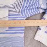 Ralph Lauren Blue Striped Long Sleeve Tunic Button Up Shirt Women's Small Preppy Photo 3