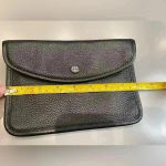 Michael Kors  Black Leather Clutch Wristlet‎ Wallet Photo 2