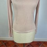 Show Me Your Mumu  Blush Metallic Mockneck Top Photo 3