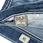 BKE Buckle Stella Bermuda Jean Shorts Size 28 Thick Stitch Y2K Distressed Denim Photo 4