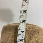 Tan woven jute fedora hat with camo hatband Photo 3