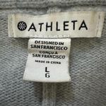 Athleta Wool Cashmere Cardigan Wrap Sweater Size L light blue to blue natural fibers Photo 2