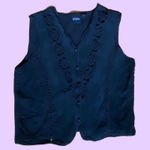 Erika Vintage 90s black crochet vest with a crochet boho vibe 🔥 Photo 0