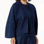 Wynne Layers Pear Green Yellow Plisse Pleated Knit Shrug Cardigan 2X Photo 0