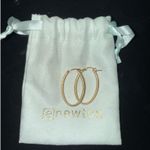 E newton oval gold hoop earrings  Photo 1