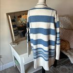 Free People Fp We The Free Acadia long line Cardi coat 100% wool cream blue boho western M/L Photo 6