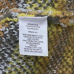 Andrew Marc  NY Mustard Lurex Geometric Sweater Photo 7