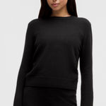 Lululemon Black Cashmere Slim Fit Crewneck Sweater size XS Photo 0
