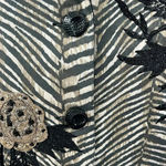 ANAGE Vintage Blazer Small Art To Wear‎ Animal Print Beaded Embroidered Size XL Black Photo 1