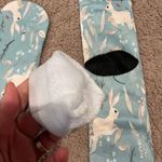 Rabbit/ Bunnies casual knee high socks/ leg warmer/ boot socks for girls Blue Photo 5