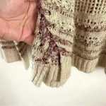 Artesia Sweater Open Knit Purple Beige Side Detail Women’s Sz XL‎ Comfy Photo 10