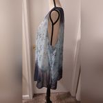 Blue and Purple Floral Vest Shawl Size 1X Photo 3