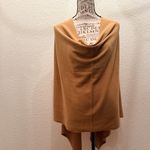 Appleseed's Warm Tan Knit Poncho cardigan Size L Photo 1