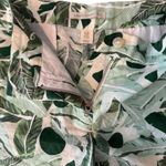 Saint Tropez West Tropical Stylish Green Leaf Print Shorts Women's Size 10 Photo 5