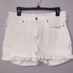 Old Navy white O.G. Straight Secret smooth pockets high rise jean shorts Photo 0