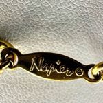 Napier vintage gold tone flat chain necklace Photo 5