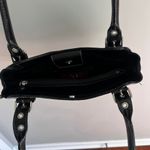 Anne Klein Y2K BLACK FAUX CROCODILE PRINT BELT BUCKLE SHOULDER BAG Photo 6