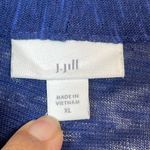 J.Jill Linen Blend Open Front Cardi Dark Blue Beach Size XL EUC #0463-AZ Photo 5
