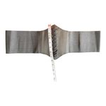 Plus Size Black Vintage Style Lace Up Faux Leather Elastic Back Closure Photo 9