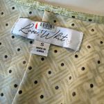 LOVE, WHIT | Citron Dot Yellow Jacquard Tie Front Ruffle Hem Midi Dress | Small Photo 5