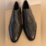 Vince  Women's Black leather Snakeskin Delmar Ankle Boots size 9.5 Photo 4