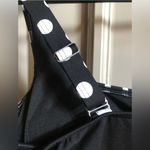 Lands' End Tankini Swim TOP ONLY Foam Pad Bra Black White Polka 8 ddd Photo 3