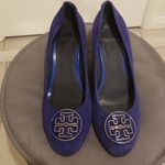 Tory Burch ππ Sophie Wedge Pumps in Blue Suede EU 41 Photo 1