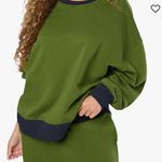 We Wore What  Color block Crew neck 100%cotton Sweatshirt XL NWT Photo 0