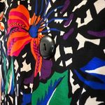 Tropical Flowers Pop Art to Wear Bold Hearts Blazer Jacket Vintage Size 11 12 Photo 10
