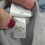 Lands' End  Womens Blouse Plus Size 22W Gray Chiffon Button LS Lightweight Preppy Photo 5