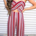 These Three Boutique Multi-Color Striped Jumpsuit Photo 0