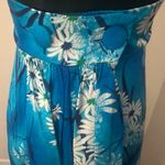 Vintage Maier Specialty Shope Honolulu Hawaiian Halter Maxi Dress Blue Size 8 Photo 3