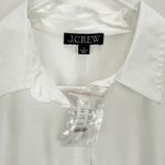 J.Crew Fitted Waist Shirtdress Midi Stretch Cotton Poplin A Line White US 6 NWT Photo 7